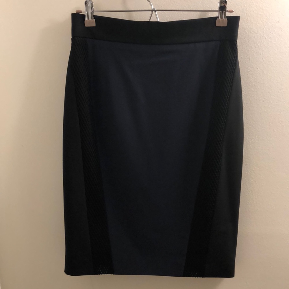 Antonio Melani navy and black pencil skirt